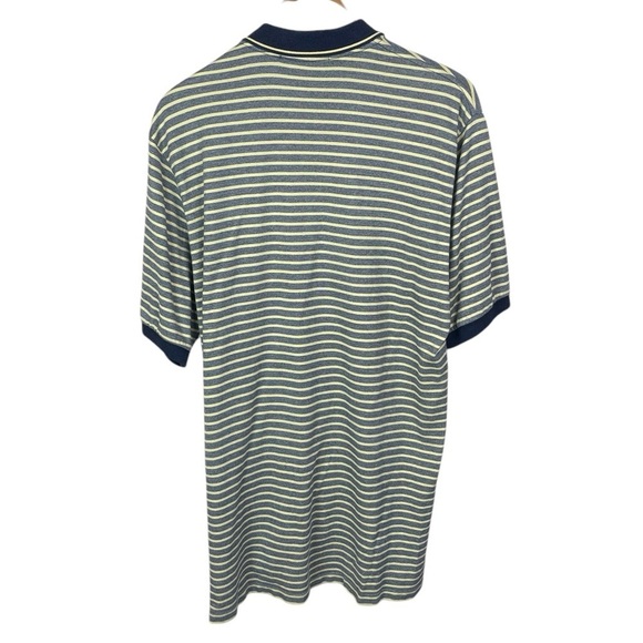 PO841 Men’s Polo Ralph Lauren Designer Striped Short Sleeve Polo Shirt L - Picture 3 of 4